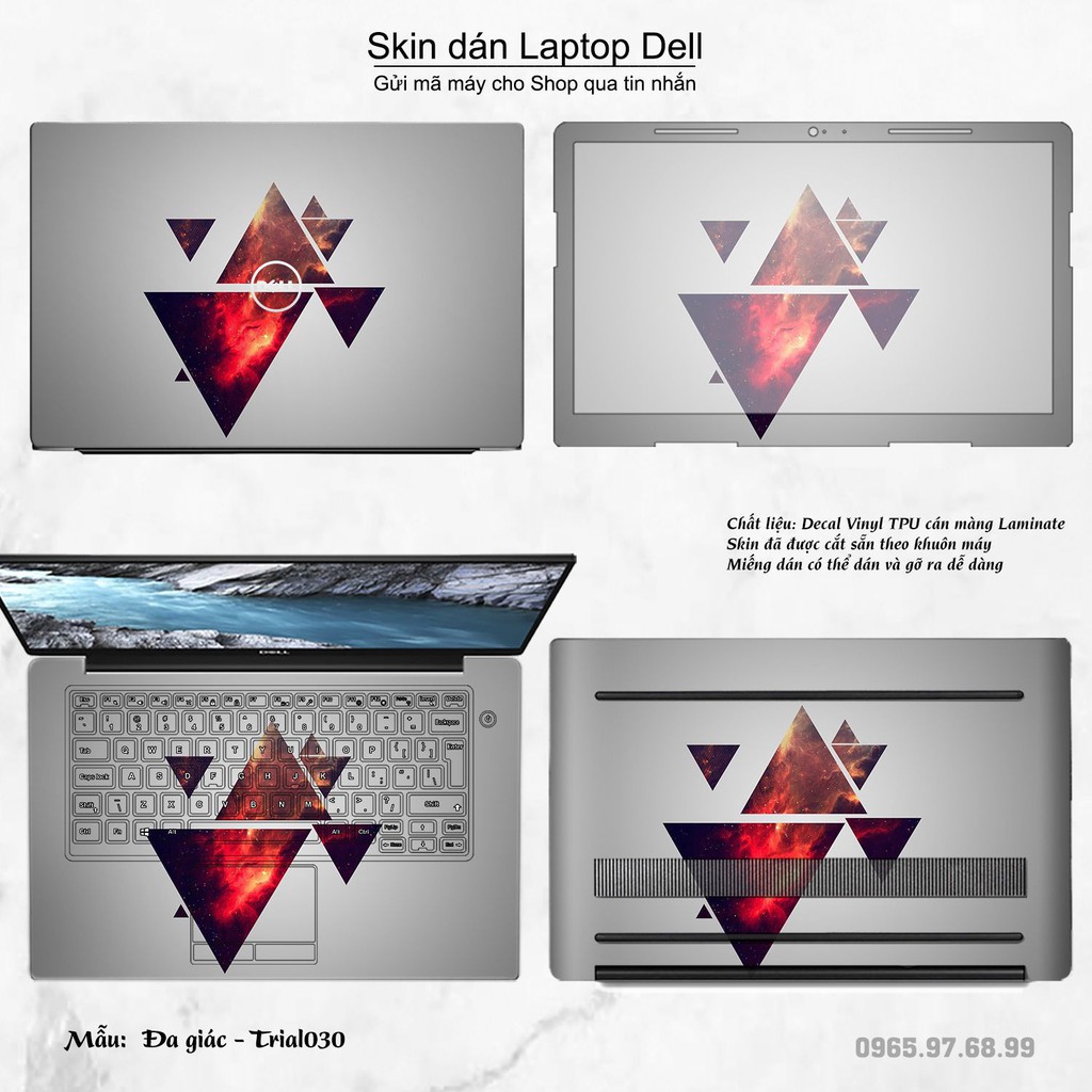 Skin dán Laptop Dell in hình Đa giác _nhiều mẫu 5 (inbox mã máy cho Shop)