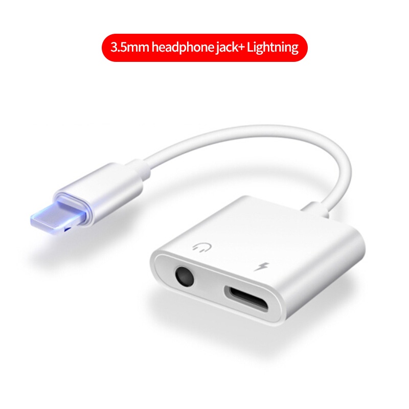 Cáp chuyển đổi tai nghe ANKNDO đầu lightning ip cổng giắc 3.5mm và cổng sạc tiện lợi