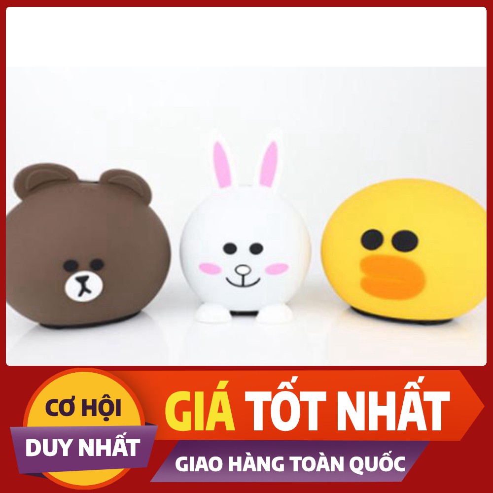 HOT Loa Bluetooth Hoạt Hình Gấu, Heo, Thỏ Dễ Thương Âm Thanh Lớn Nhỏ Gọn Dễ Cầm Theo