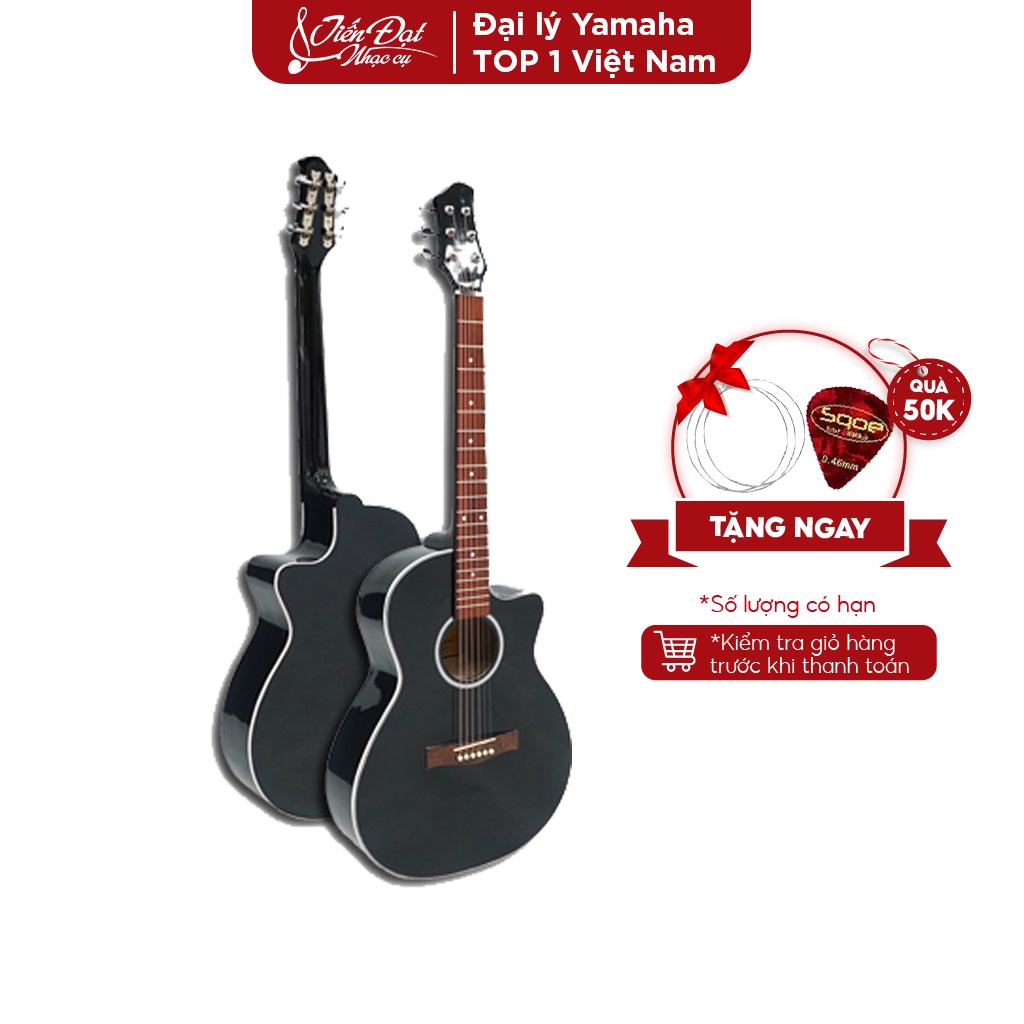 Đàn Guitar Acoustic Việt Nam GA-12EL Mặt Gỗ Thông Nguyên Tấm Cao Cấp