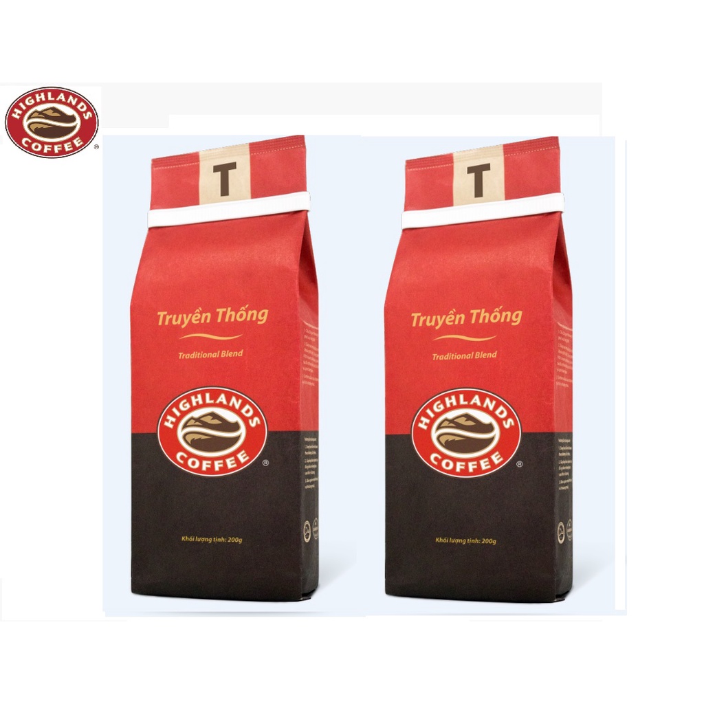 [SenXanh Emart] Cà phê Rang xay Highlands Coffee 200g