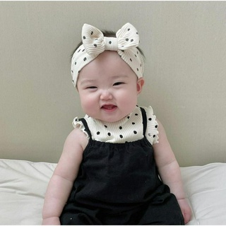 Set yếm chấm bi Partybebe Hàn Quốc cho bé