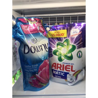 Combo Nước giặt Ariel Matic giữ màu 2.15kg + Nước xả Downy nắng mai 1.6L