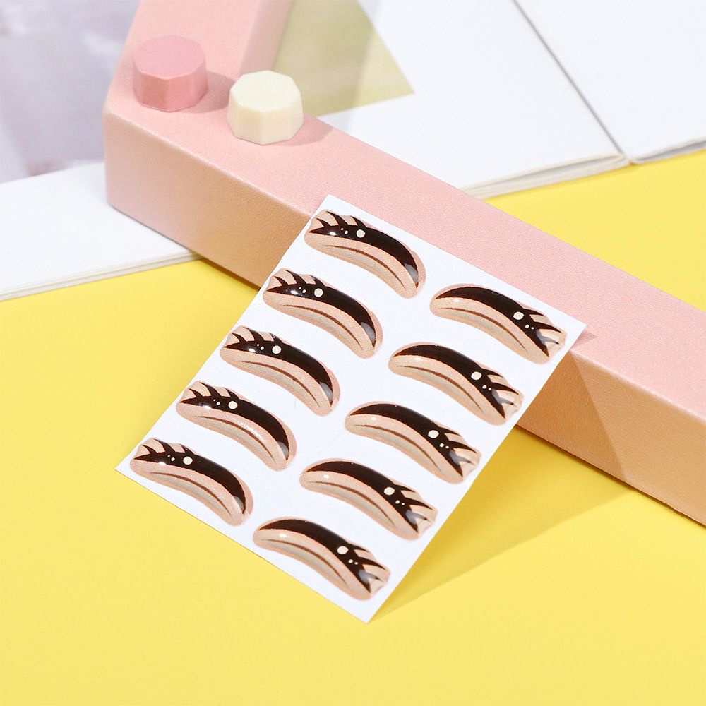 Bộ 10 cặp nhãn dán trang trí mắt búp bê hoạt hình nhiều kiểu dáng