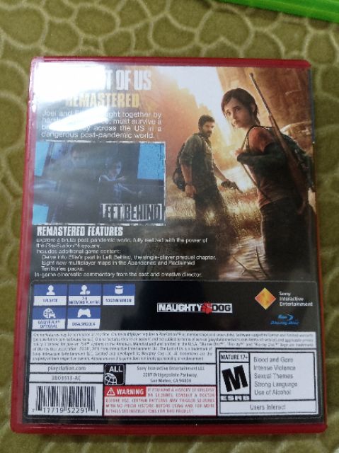 Đĩa game ps4 The last of us remastered