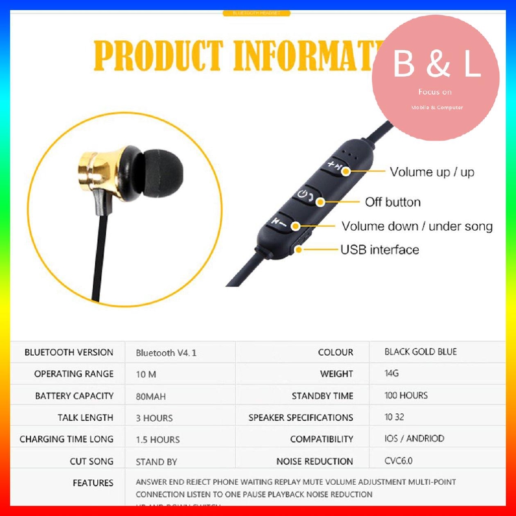 Tai nghe thể thao thông minh từ tính Xt11 0729 chất lượng cao