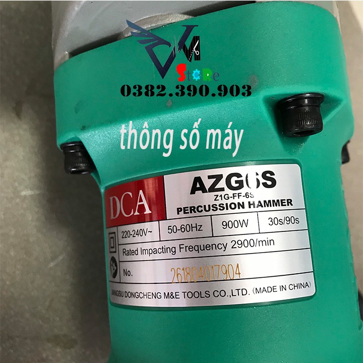 Máy đục bê tông cầm tay 900W DCA AZG6S - AZG6S