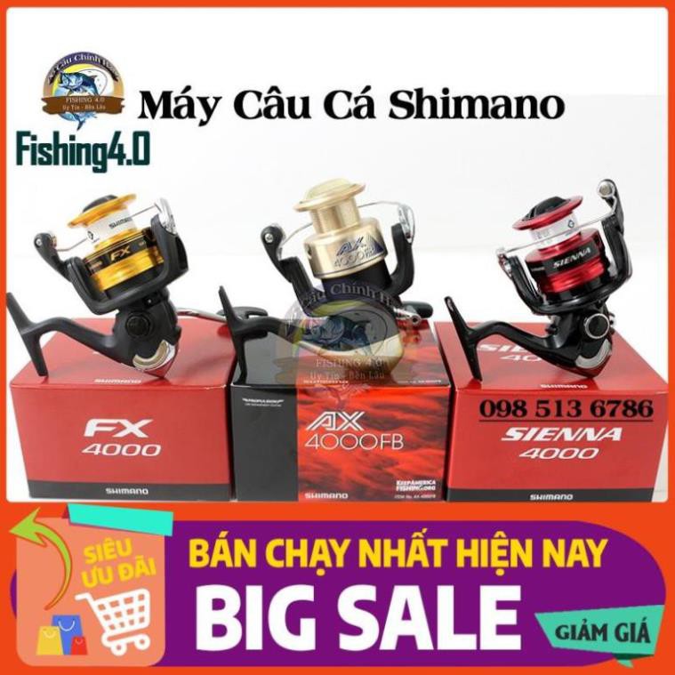 Xả Hàng Máy câu Cá Shimano FX 2019 Shimano AX Shimano SIENNA 2019 2500 4000