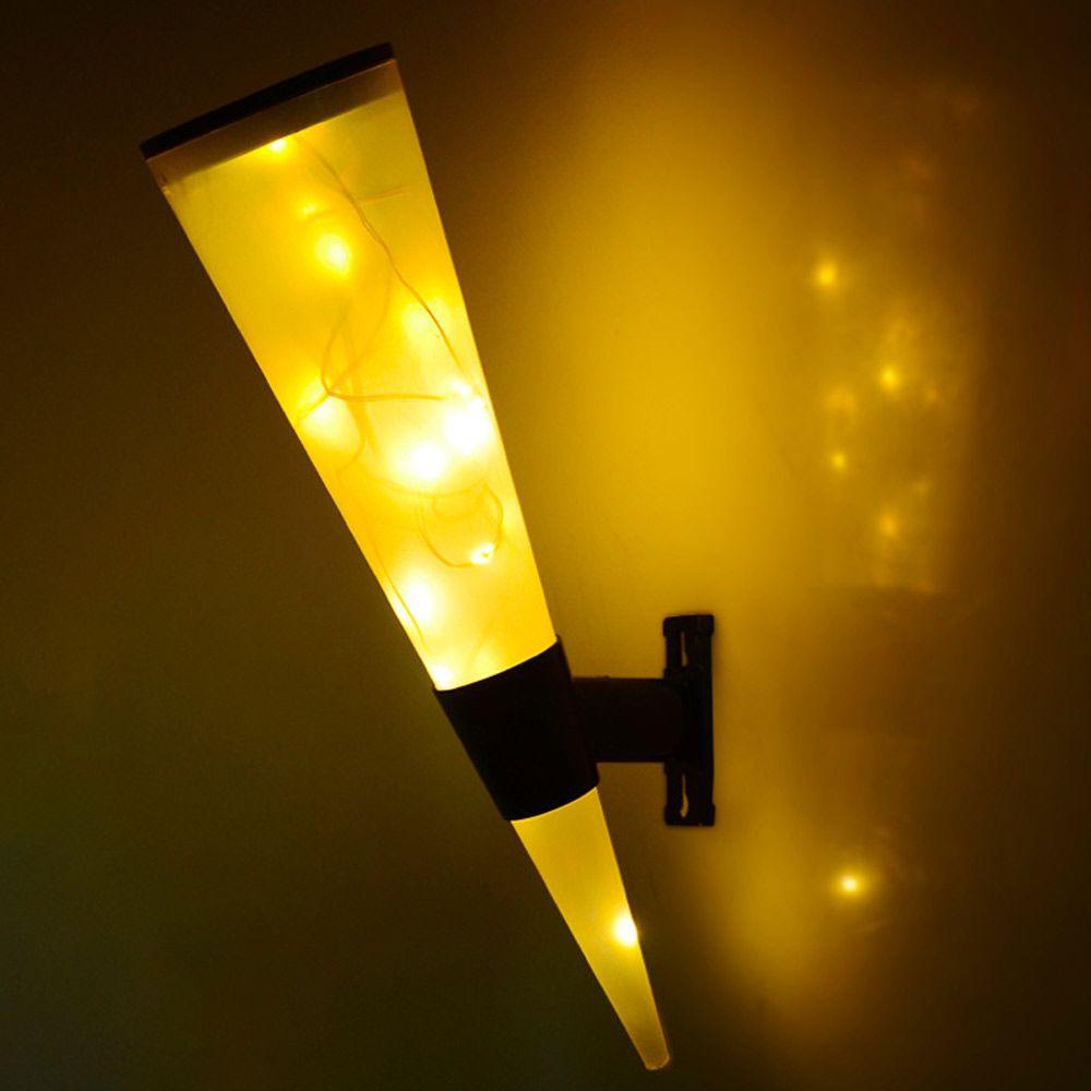 Bộ 2 Đèn Led Gắn Tường Chiếu Sáng Sân Vườn Sử Dụng Năng Lượng Mặt Trời