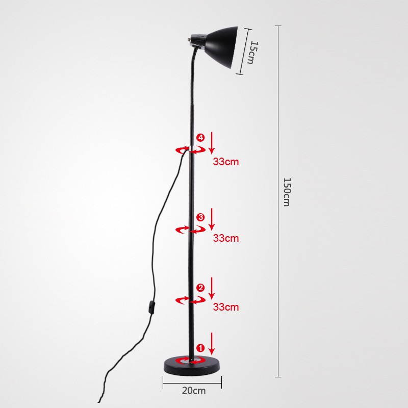 Đèn cây đứng Floor Lamp ML1401 mẫu Loe Art