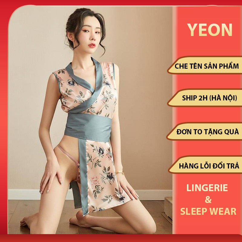 Cosplay Kimono Nhật Bản Siêu Sexy - Set Kimono Nhật Cực Kỳ Khêu Gợi Quyến Rũ Kimochi Vải Satin Lụa | BigBuy360 - bigbuy360.vn