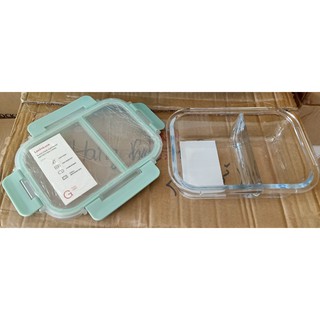 XẢ HÀNG NGHĨ BÁN Hộp thuỷ tinh chia 2 ngăn Lock&lock 860ML