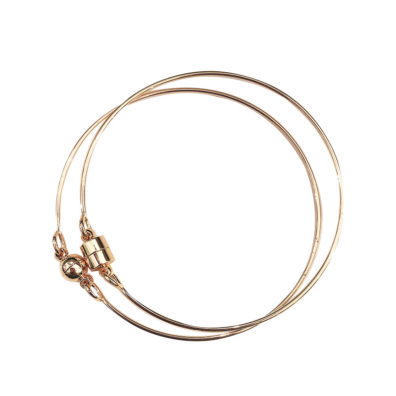 [Little Blu] Vòng Đeo Tay Bằng Đồng Nguyên Chất Hình Trụ Đường Kính 5.5cm Sử Dụng Hàng Ngày