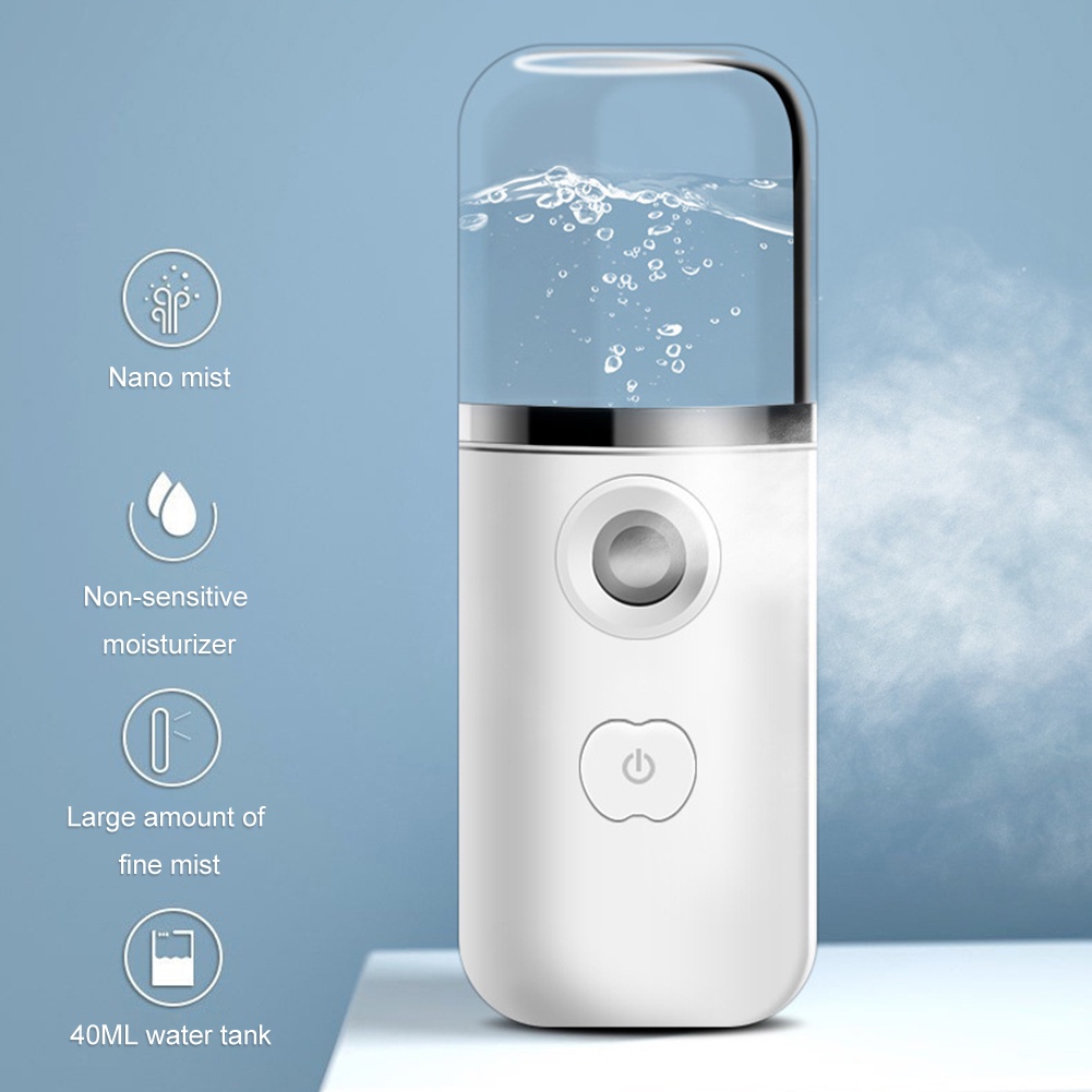 Máy phun sương nano dưỡng ẩm mặt mini cầm tay tiện dụng 2021