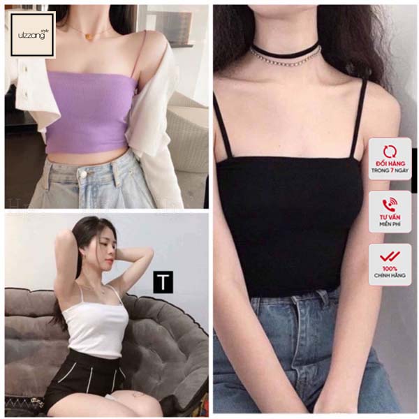 Áo Hai Dây Sợi Bún Nhiều Màu Cotton Freesize 40-55KG