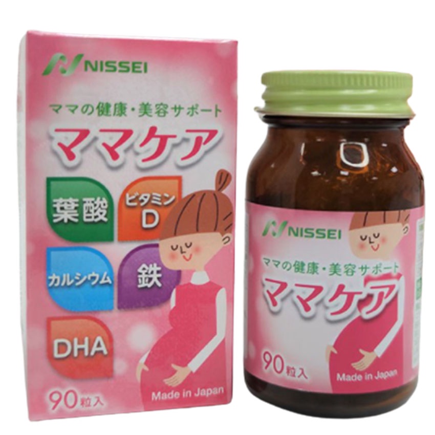 MAMA CARE bổ sung sắt, acid folic, DHA &amp; Vitamin D (Hộp 90 viên) - Gia Hân