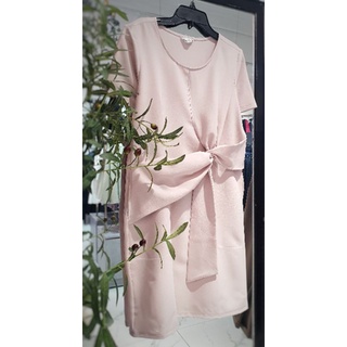 Bigsize công sở - Đầm Xoắn Eo Đen - Bigsize (2 Màu )