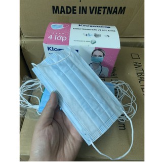 KHẨU TRANG Y TẾ 4 LỚP SIÊU DÀY SỊN SÒ ĐẢM BẢO CHẤT LƯỢNG HỘP 50c