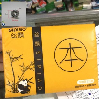 ( Ảnh Thật ) [Hàng Chính Hãng] Giấy Ăn Gấu Trúc Sipiao Bịch 300 Tờ