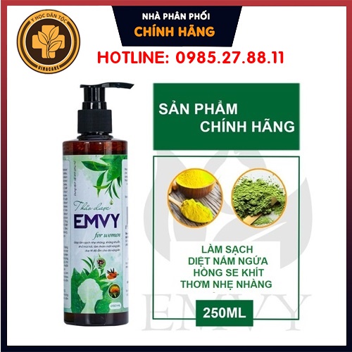 Dung Dịch Vệ Sinh Phụ Nữ EMVY 250ml - [CHÍNH HÃNG] - Hỗ trợ và ngăn ngừa viêm nhiễm phụ khoa, làm săn se khít cô bé