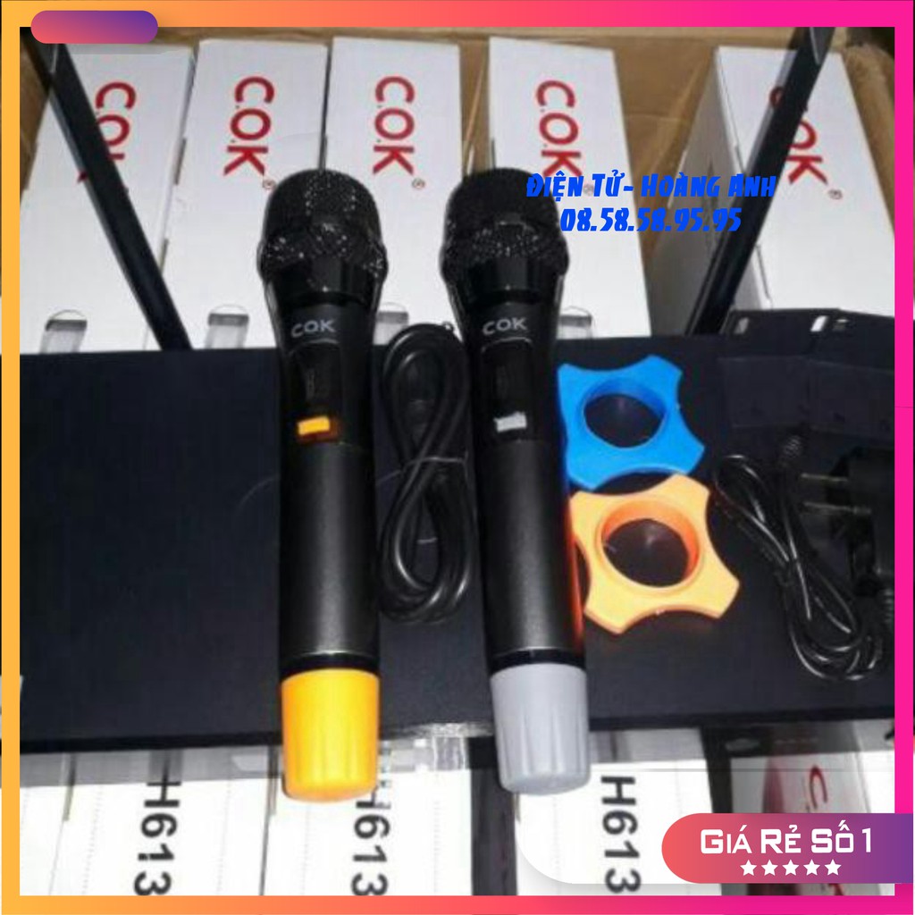 Mic ko dây xài cho âm ly và loa kéo..chuẩn ko cần chỉnh ...hãng COK ..đã có hàng ...giá cả hợp lý ....cell 0858589595