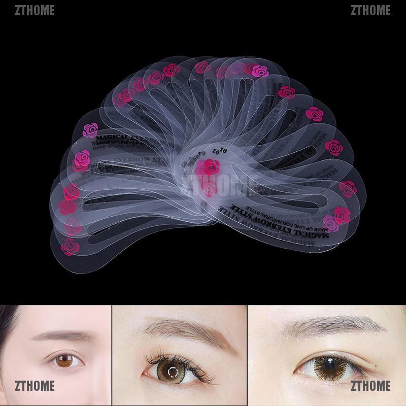 Bộ 26 khuôn vẽ lông mày nhiều kiểu khác nhau