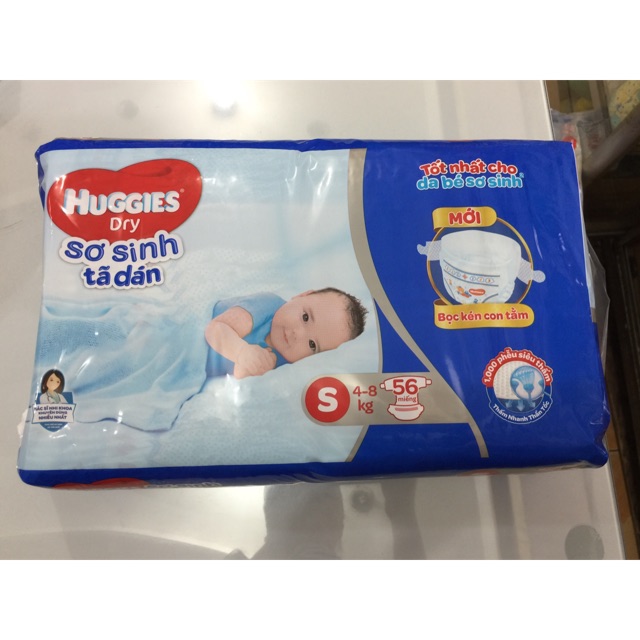 Bĩm-Tã Giấy Huggies Dán Size S56 ( mẫu mới đệm mây)