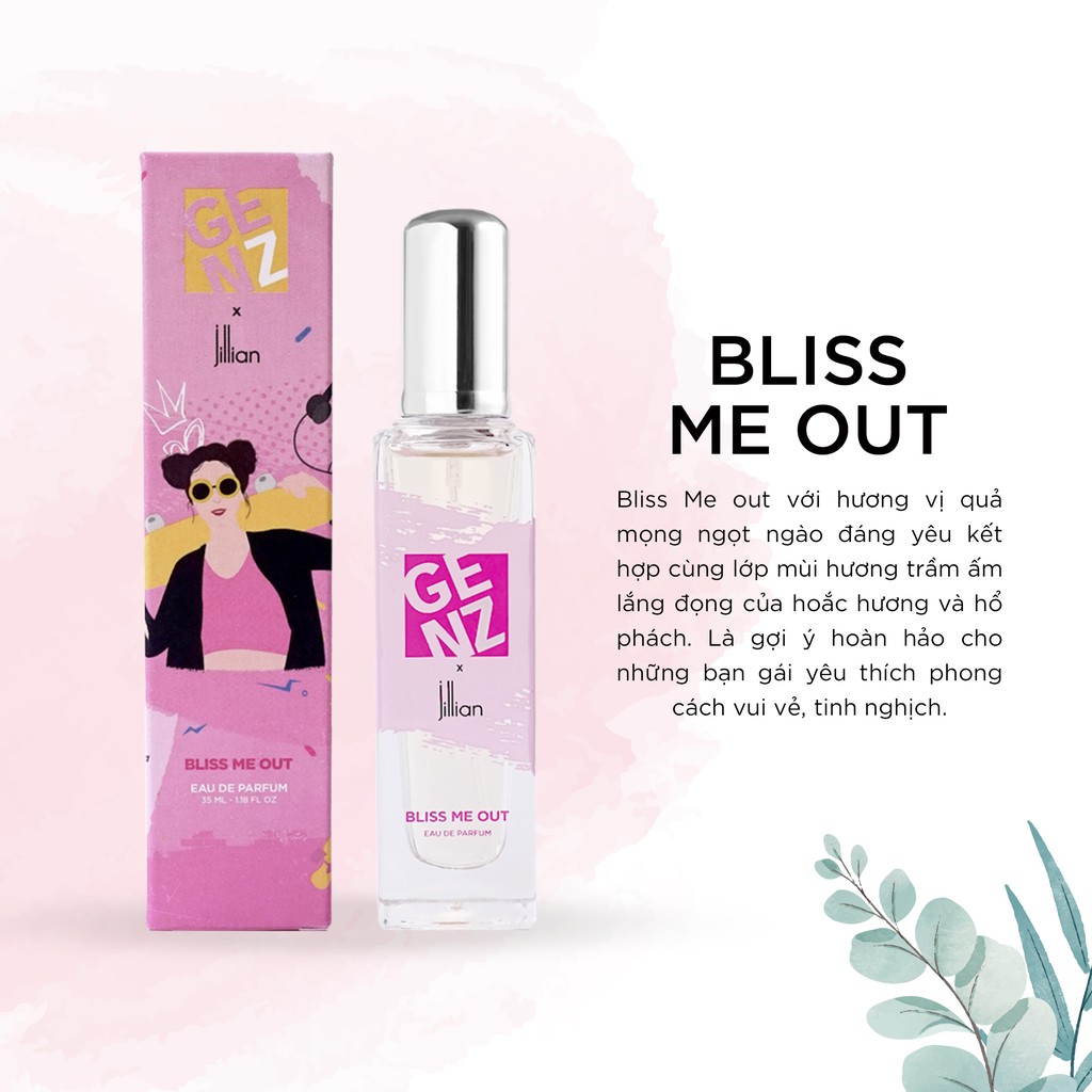 [Mã BMLT35 giảm đến 35K đơn 99K] Nước hoa nữ GenZ x Jillian - Bliss Me out (EDP) 35ml