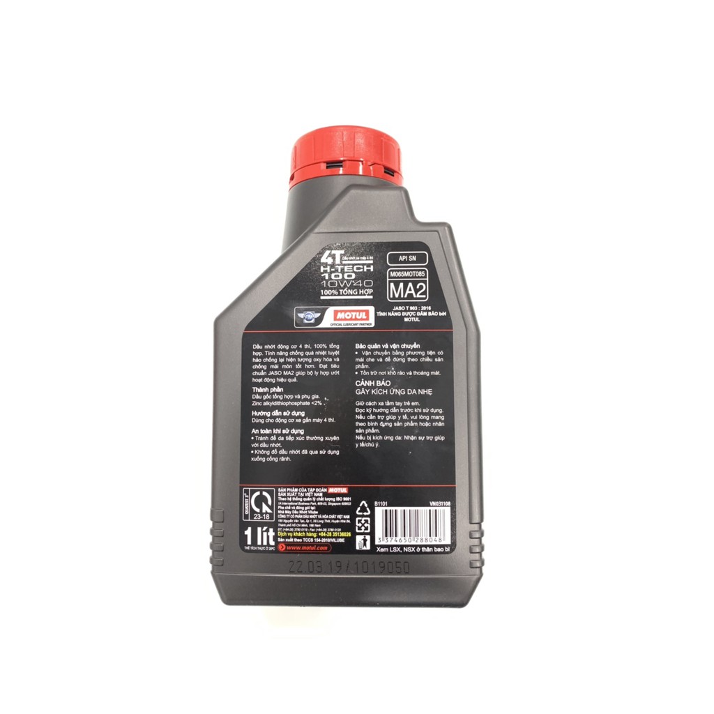 NHỚT MOTUL HTECH 100 4T 10W40 CHÍNH HÃNG