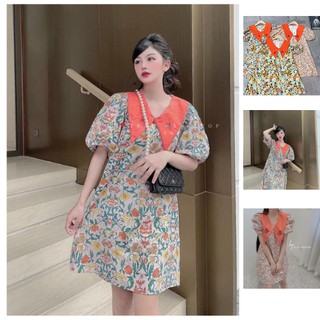 Đầm babydool - đầm dáng suông hoa thêu dưa hấu🍀ms: 3005841