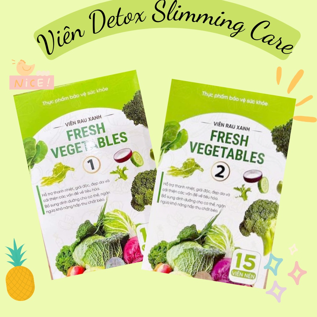 Viên Rau Xanh Fresh Vegetable 15 Viên