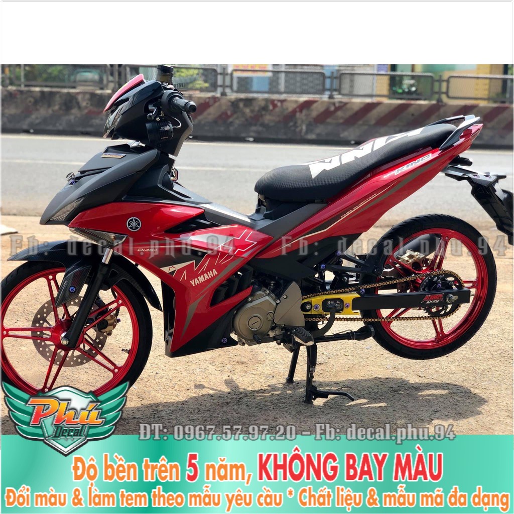 Tem rời Exciter 150 Mx đỏ đen giả zin (X)