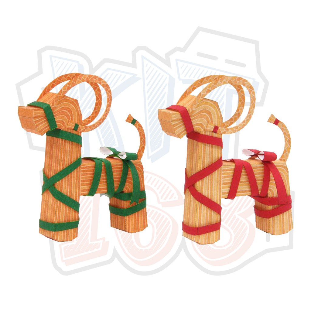 Mô hình giấy Giáng Sinh Noel Christmas-tree Ornaments (Yule Goat)