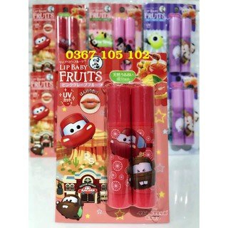 Son dưỡng môi Lip Baby Fruit UV phiên bản Disney mẫu mới, hàng nội địa Nhật