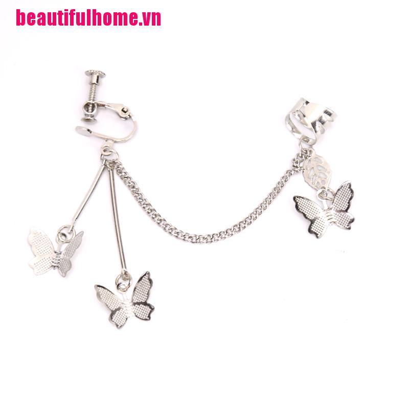 1 Bông tai hình bướm phong cách Harajuku cho nữ