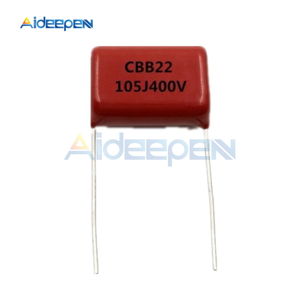 Set 10 tụ điện chân 20mm chuyên dụng Cbb22 105 400v 105j 400v 1uf P20 Cbb22