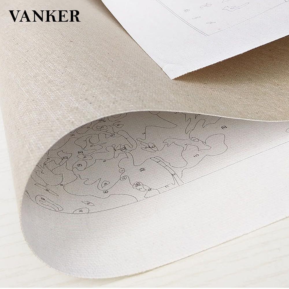 Tranh Sơn Dầu Vải Bố Hình Thỏ Anker Kích Thước 40x50cm