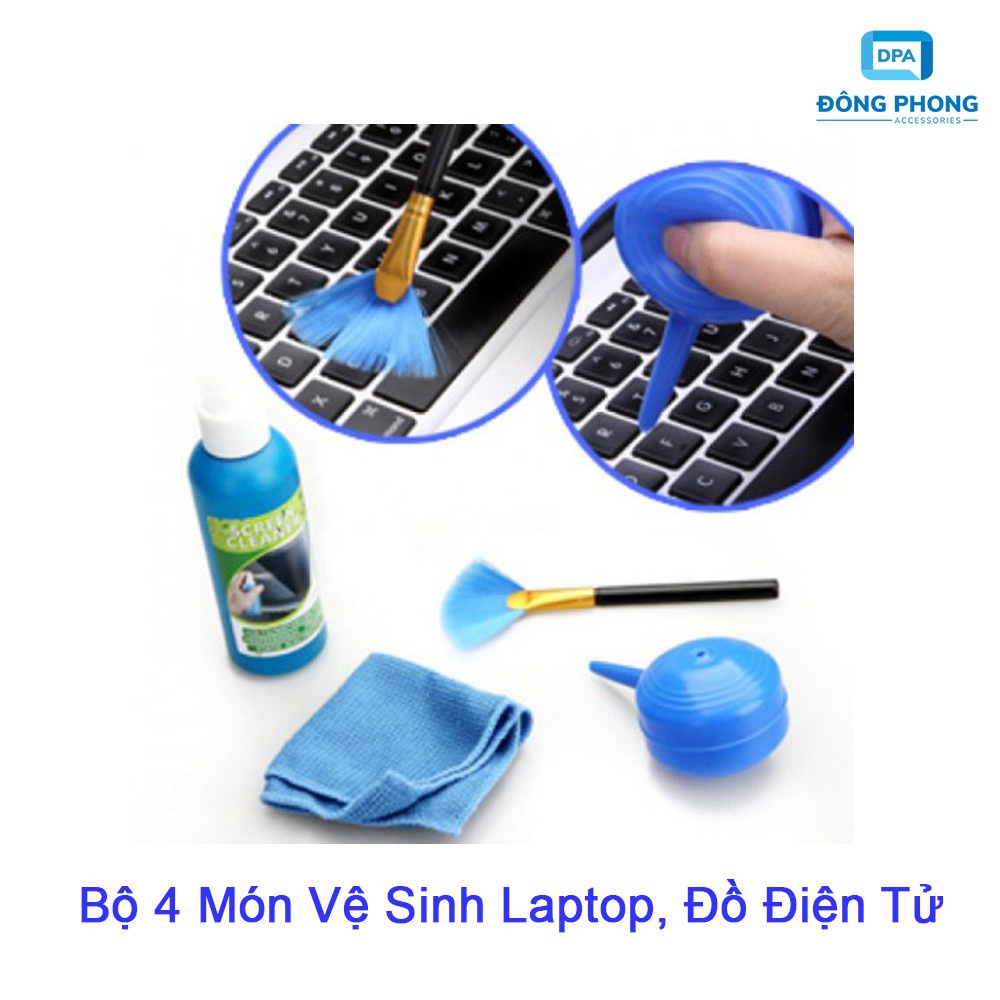 Bộ cọ và chai vệ sinh máy tính laptop nhiều món