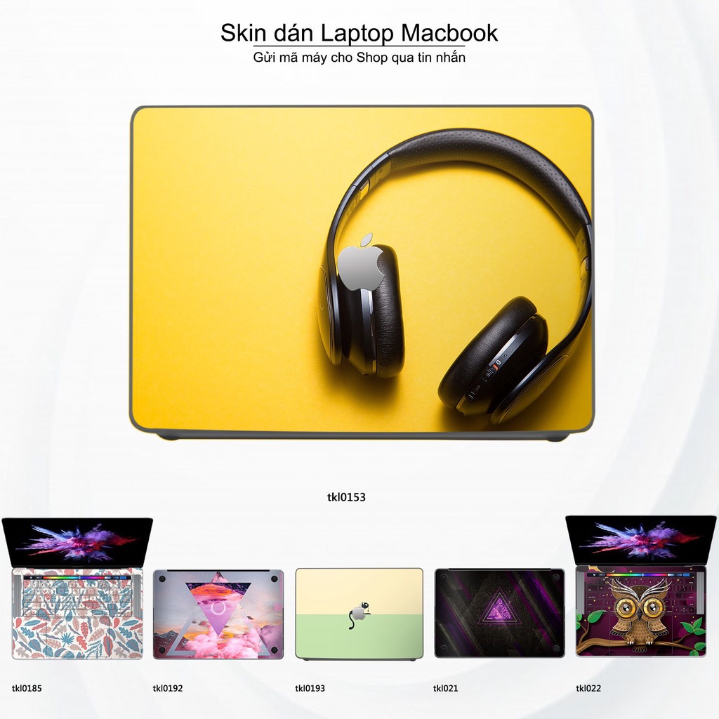 Skin dán Macbook mẫu thiết kế (đã cắt sẵn, inbox mã máy cho shop)