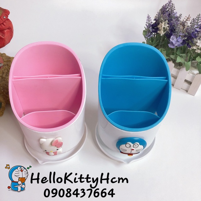 Ống đựng muỗng đũa HelloKitty Doreamon