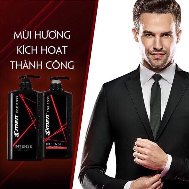 combo Dầu gội và Sữa tắm Xmen For Boss INTENSE 650g