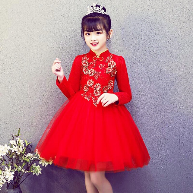 Váy mặc Tết cho bé
