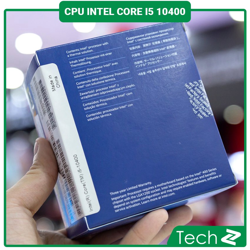 CPU Intel Core i5 10400 Box Chính Hãng Bảo Hành 3 Năm