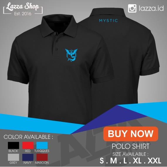 (Khuyến Mãi Nóng!!) Áo Thun Polo / Team Mystic Pokemon Go Giá Rẻ Chất Lượng Tốt Nhất Cửa Hàng - Cửa Hàng An Toàn