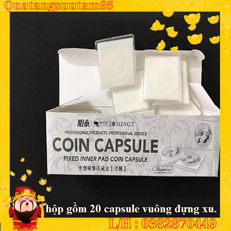 20 Hộp Đựng Xu Vuông Có Mút Có Thể Lắp Nhiều Kích Thước