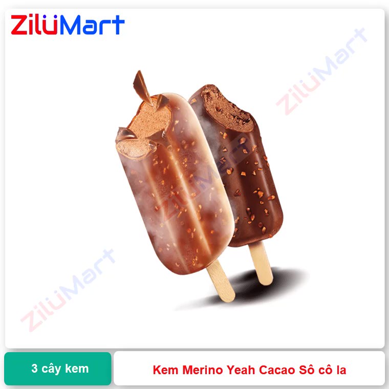 [HỎA TỐC HCM] Combo 3 cây kem Merino Yeah Cacao sô cô la