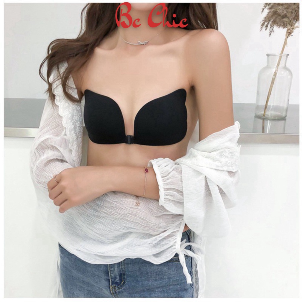 Miếng Dán Ngực , Miếng Dán Ngực Hình Cánh Tiên tạo khe cài trước siêu dính dùng được nhiều lần P15 BC_CHIC LINGERIE