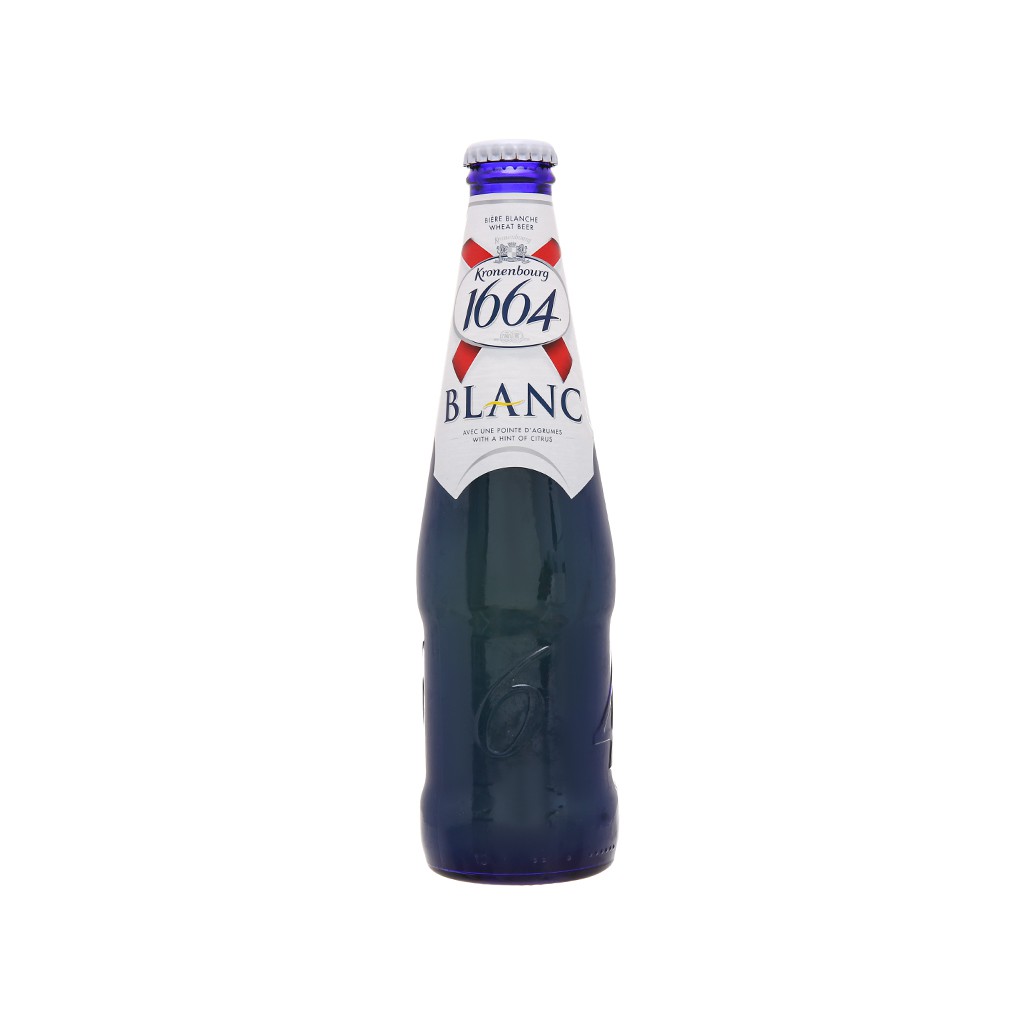 [MUA TẠI ĐÀ NẴNG - FREE SHIP] Kronenbourg 1664 Blanc - Bia Pháp - 330ml/chai - thùng 24 chai