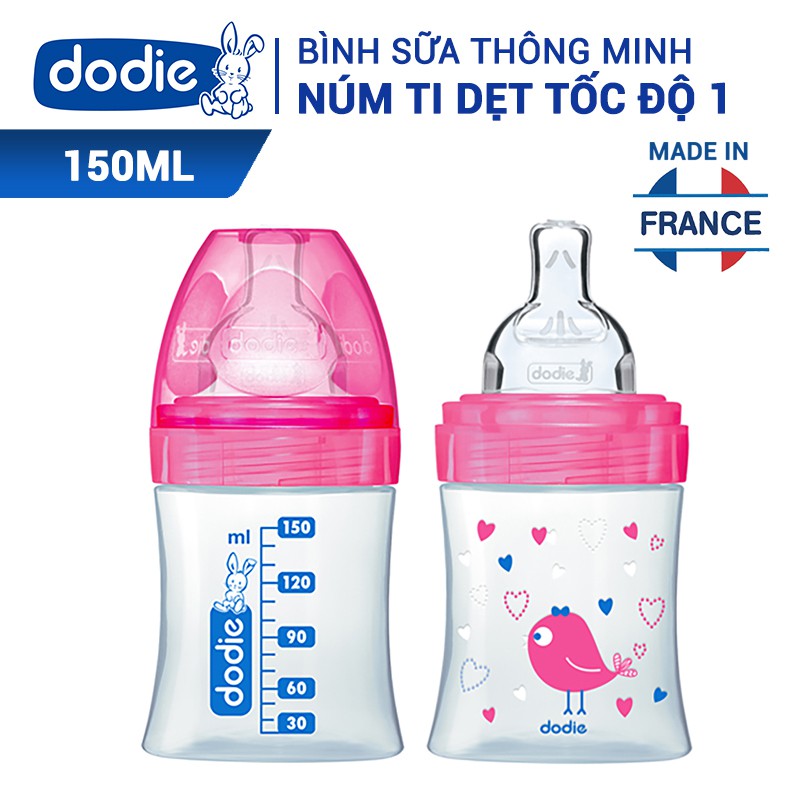 Bình sữa đa tốc độ Dodie 150ml