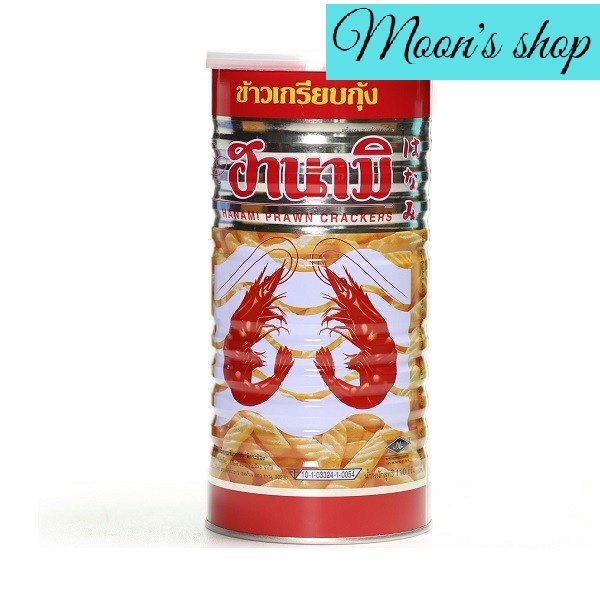 Snack tôm Thái Hanami lon 110g